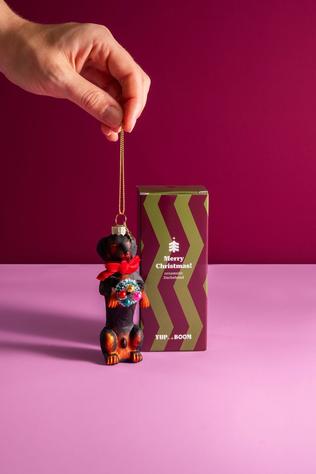 YUP IN DE BOOM Kerst Accessoire Dachshund Ornament None