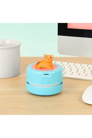 Gift Republic Bureau Accessoire Desktop Vacuum Cleaner - Cat Geen