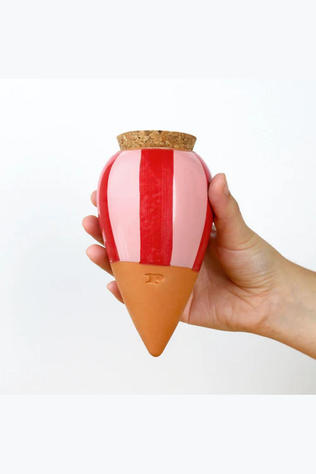 PEPIN Tuin Accessoire Hydrating Olla Striped Red And Pink Striped Red And Pink