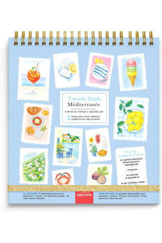 La Petite Epicerie Huis Accessoire Travel Book A Aquareller - Mediterranee No colour