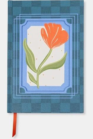 Designwork Ink Agenda Framed Floral Journal - Poppy Blue/Assorted / Mixed