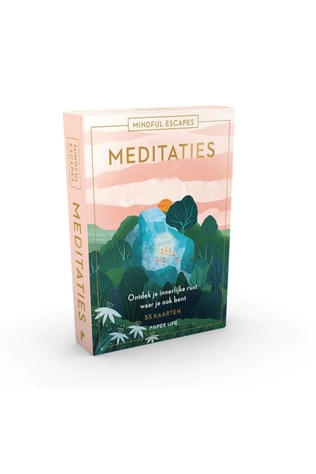 Spectrum Boek Mindful Escapes - Meditaties 55 Kaarten 2025