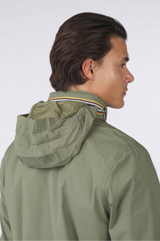 K-Way Jas Amaury Stretch Nylon Jersey Green Lichen