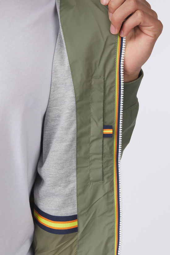 K-Way Jas Amaury Stretch Nylon Jersey Green Lichen