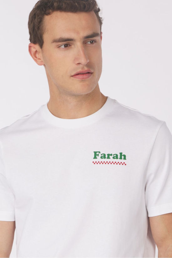 Farah T-Shirt Powis White Sp