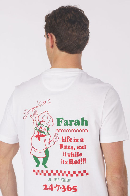 Farah T-Shirt Powis White Sp