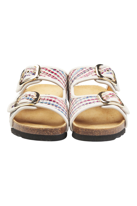 Scholl Slippers Noelle Khaki / Chocolate Mix