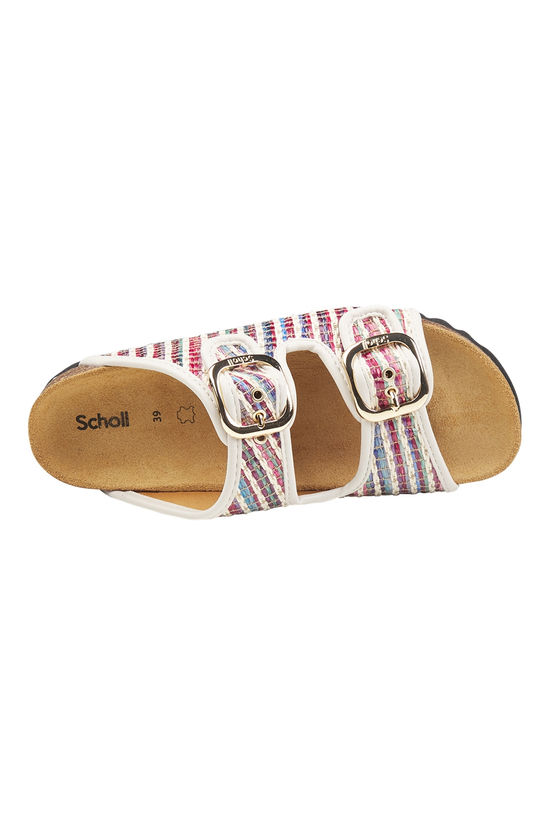 Scholl Slippers Noelle Khaki / Chocolate Mix