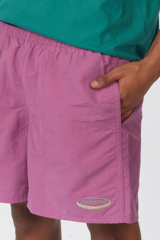 Patagonia Baggies Shorts '95 Oval Logo: Faded Magenta