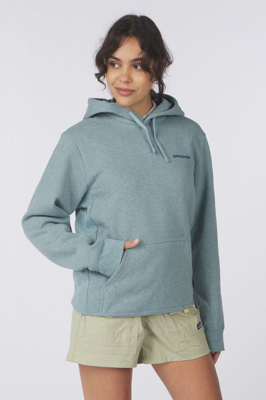 Patagonia Trui P-6 Logo Uprisal Hoodie Blue Sage