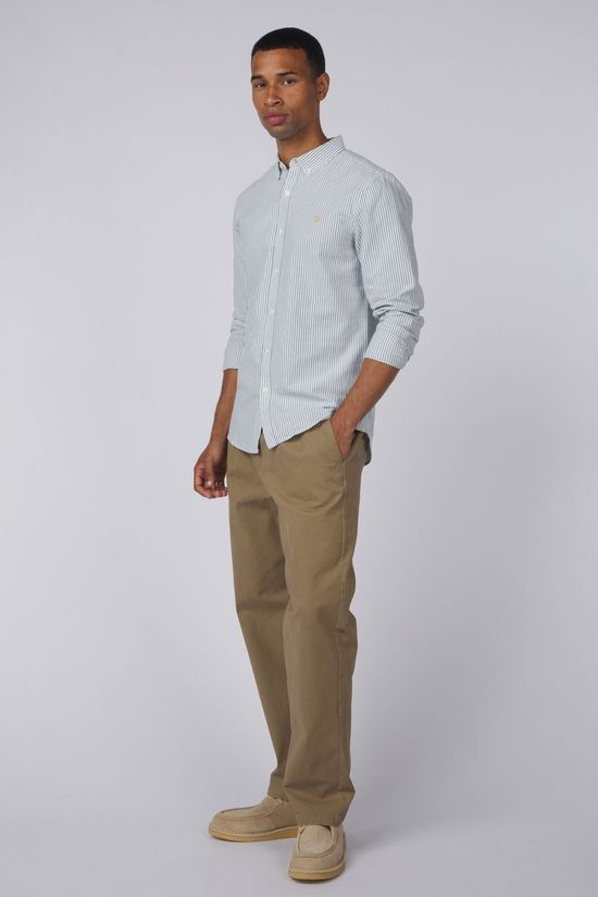 Farah Chemise Brewer Stripe Ls Bd Green Meadow Sp