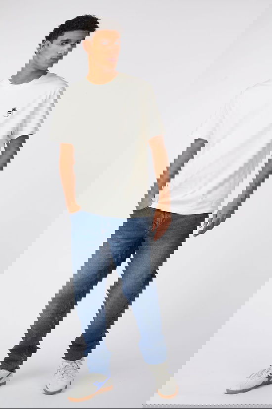 STRØM T-Shirt  Cat In Milk Carton Off White