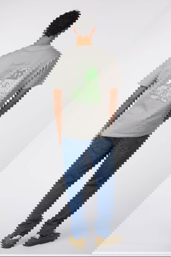 STRØM T-Shirt  Cat In Milk Carton Bp Misty Grey