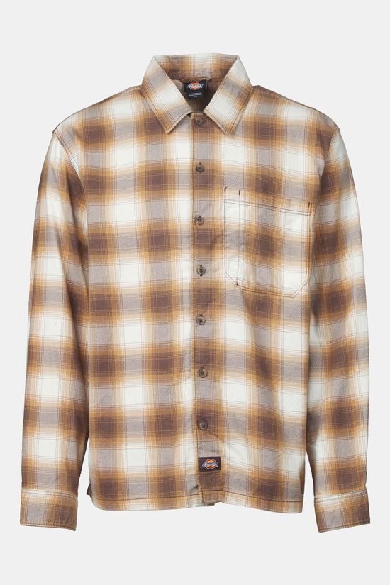 Dickies Hemd Gulfport Flannel Chocolate Brown