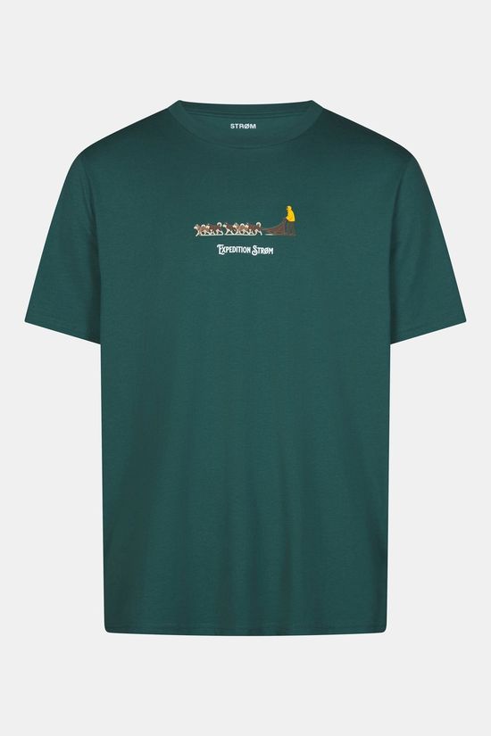 STRØM T-Shirt Huskies Forest Green