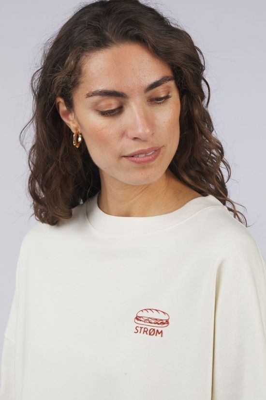 STRØM Pull Lianna  Sandwich Red Ecru