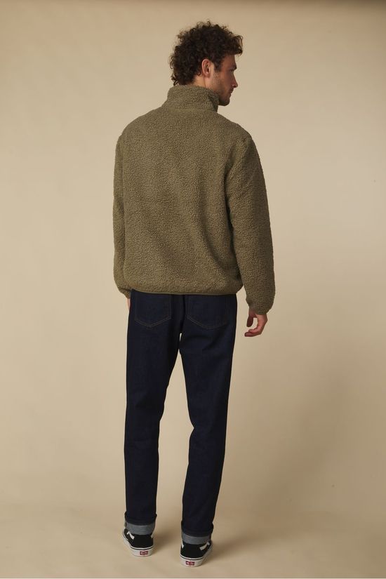 K-Way Fleece Pascal Sherpa Polar Couble Green Army - Blue Depth