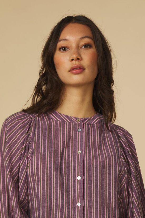 Laure+Max Hemd Baptista Purple Stripes