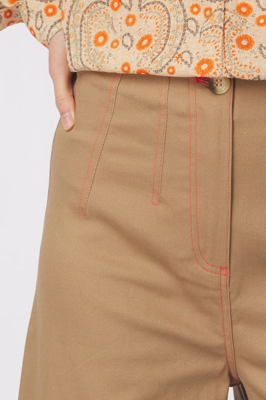 Orfeo Broek Olivie mid brown/orange