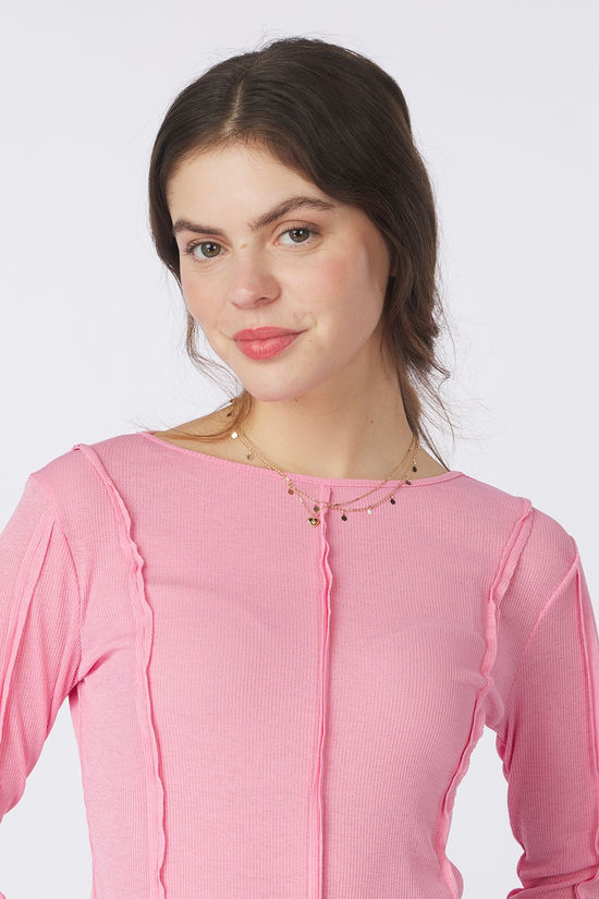 Edited T-Shirt Halima Chalk Pink