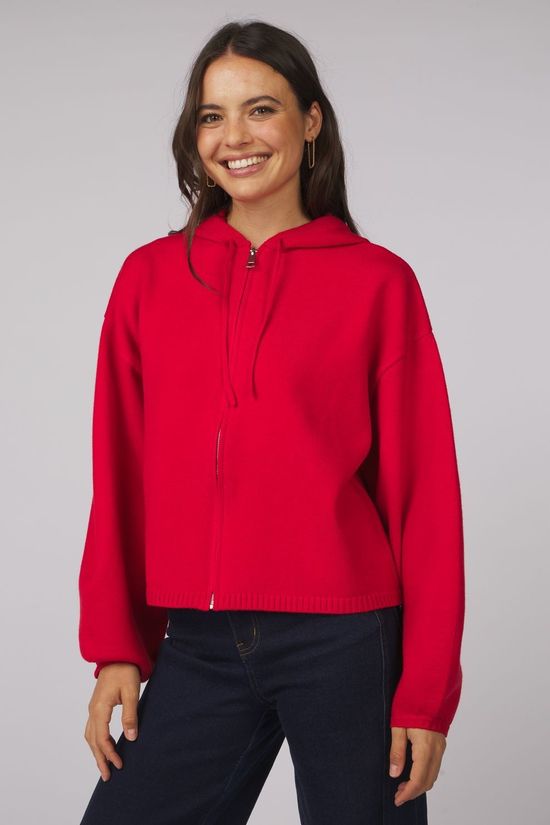 Edited Cardigan Isela Barbados Cherry