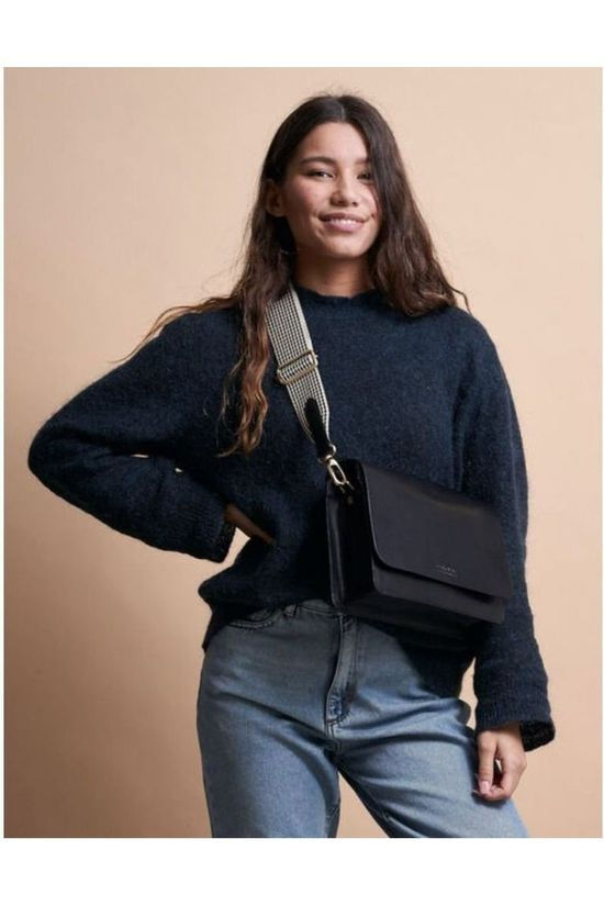 O My Bag Tas Audrey Mini Black 2 Straps Classic Leather black