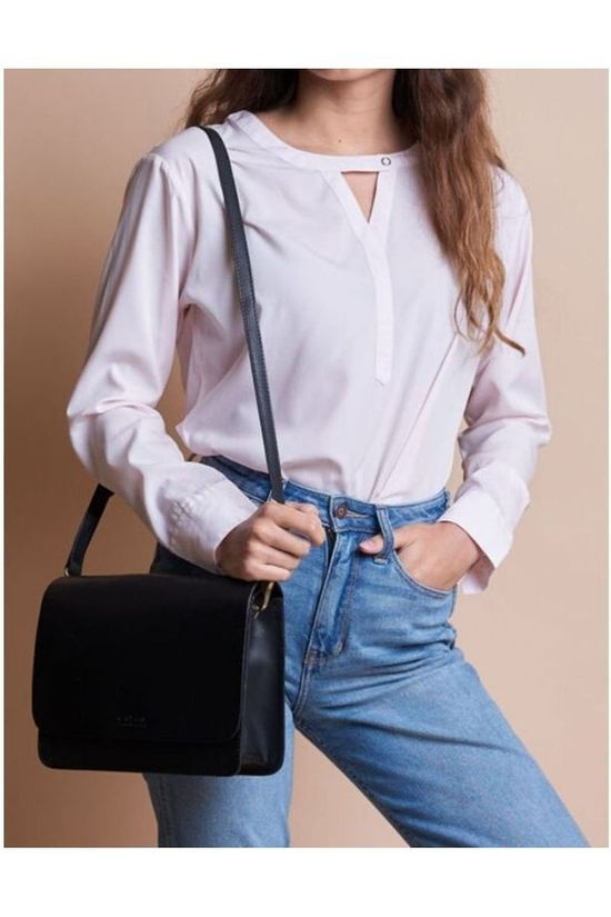 O My Bag Tas Audrey Mini Black 2 Straps Classic Leather black