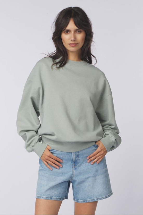 Colorful Standard Trui Organic Oversized Crew Steel Blue