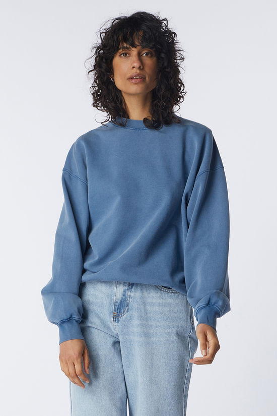 Colorful Standard Trui Organic Oversized Crew Faded Indigo