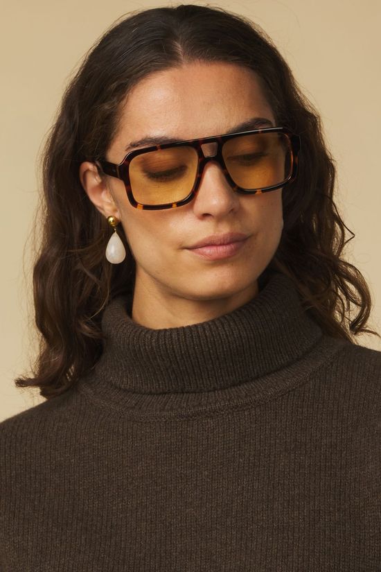 Colorful Standard Sous-Pull Women Merino Wool Turtle Neck Coffee Brown