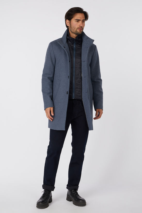 Matinique Manteau Harvey N Classic Wool Dust Blue