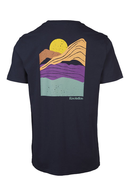 Revolution T-Shirt 1422 Lan Navy