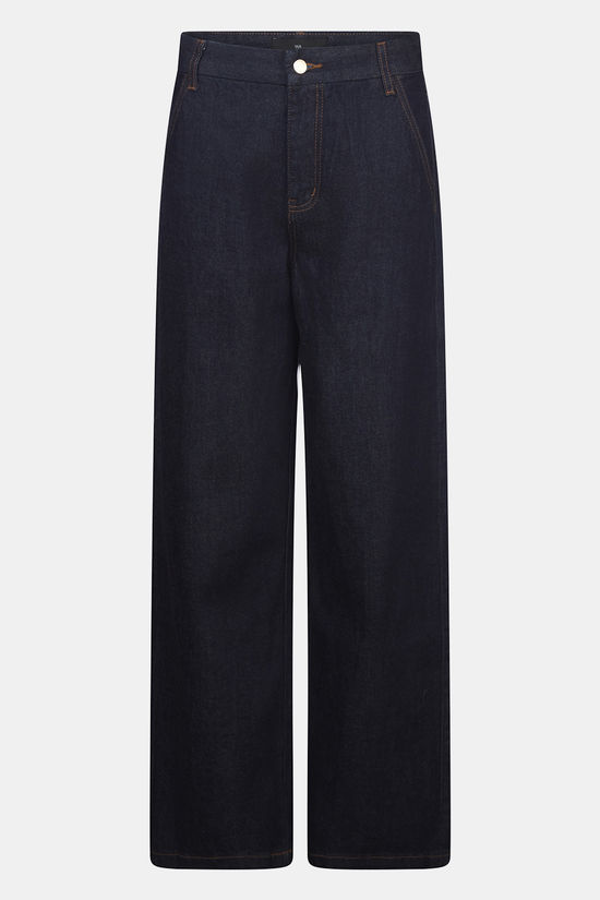 With Black Jeans Carla Blue High Waist Midnight Blue Denim