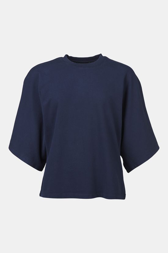With Black T-Shirt Capri Oversized Midnight Blue