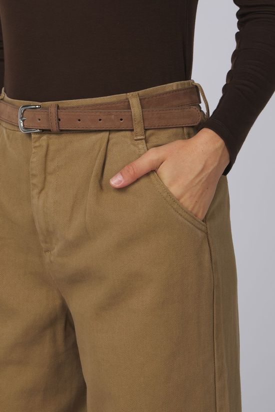 With Black Pantalon Steffis Dark Camel