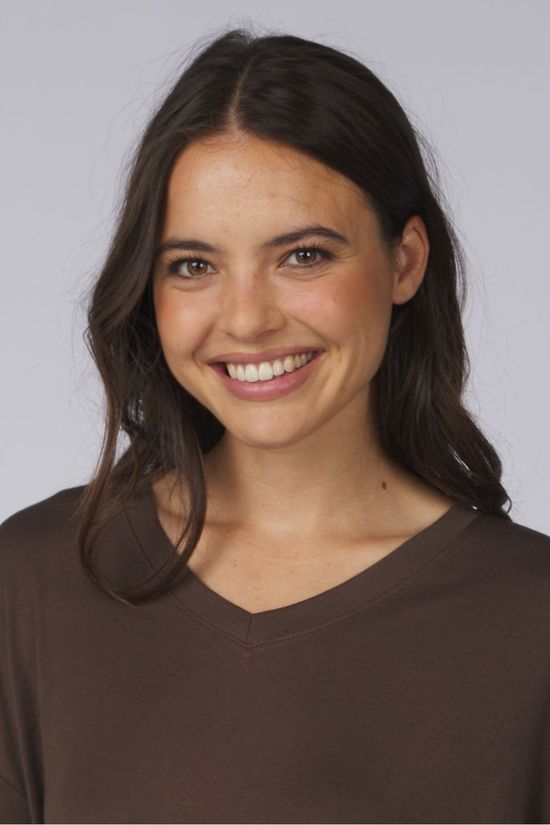 With Black T-Shirt Josefine Cookie Brown
