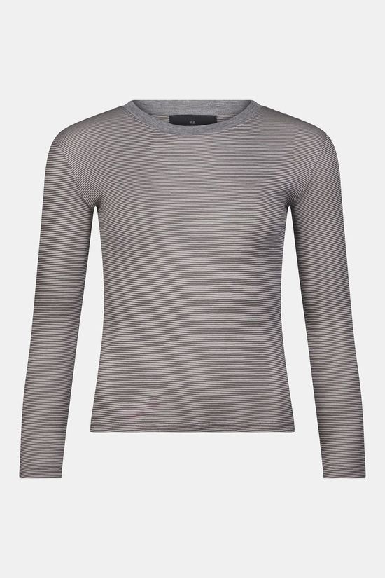 With Black T-Shirt Josefine Grey Stripe