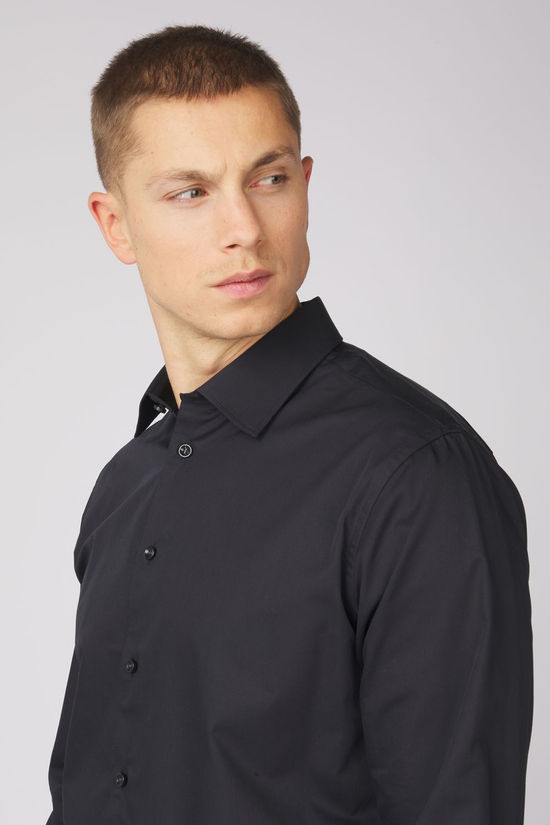 Selected Chemise Slimethan Black