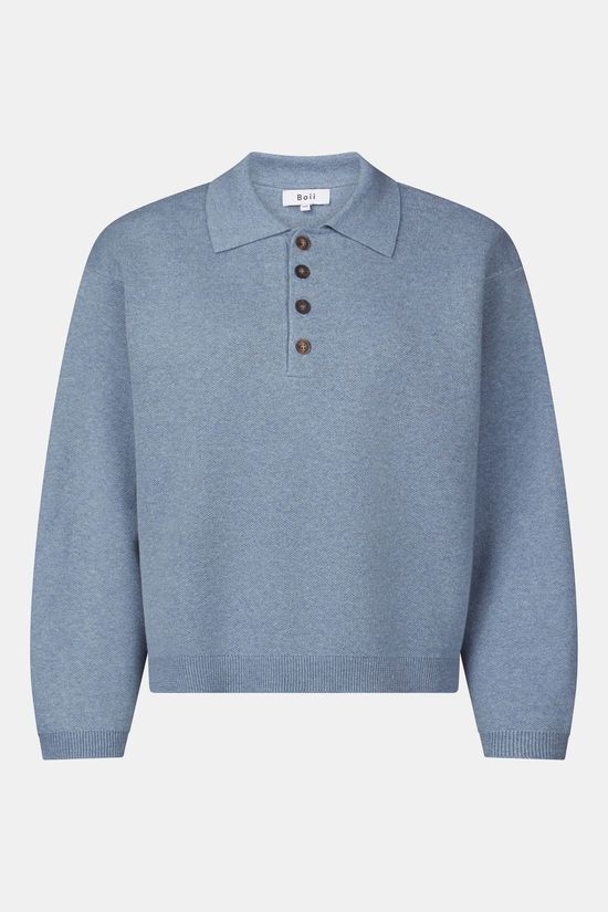 Boii Studios Pull Jisse Frosty Blue Melange