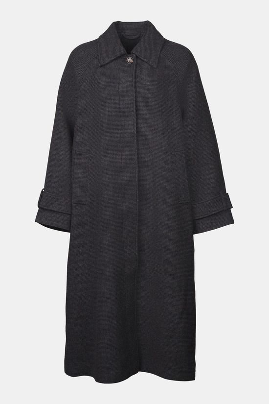 Boii Studios Manteau Magda Navy Houndstooth