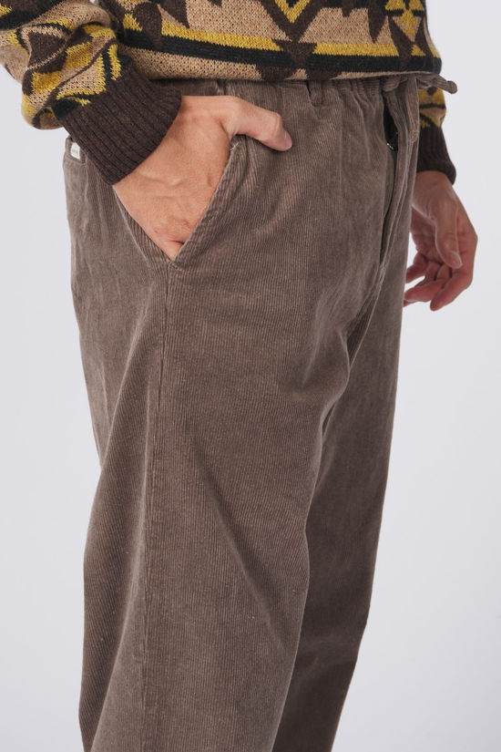 Anerkjendt Pantalon Jan Elastic Cord Chocolate Brown
