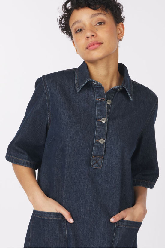 Numph Jurk London Dark Blue Denim