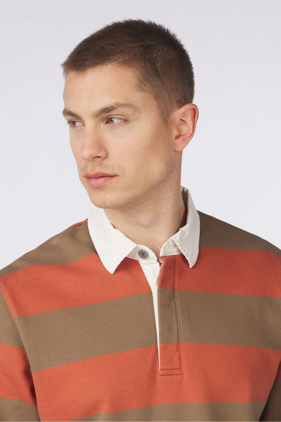 Anerkjendt Pull Søren Stripe Polo Auburn