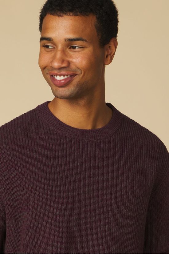 Anerkjendt Pull Aksinus 3 Tones Cot Knit Vineyard Wine