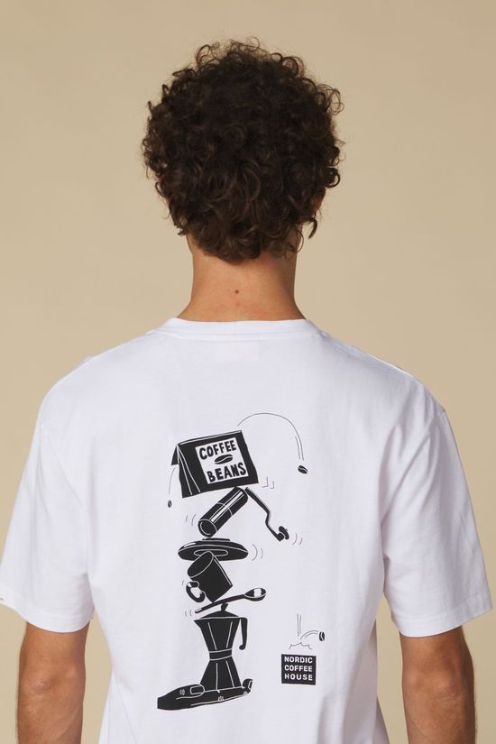 Anerkjendt T-Shirt Akvillads Nordic Ss Tee Bright White