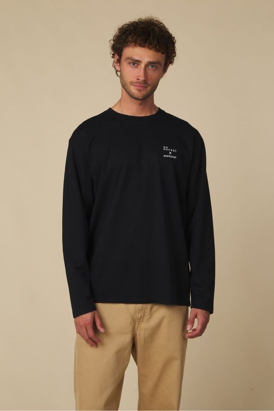 Anerkjendt T-Shirt Akvillads Normal Ls Tee Caviar