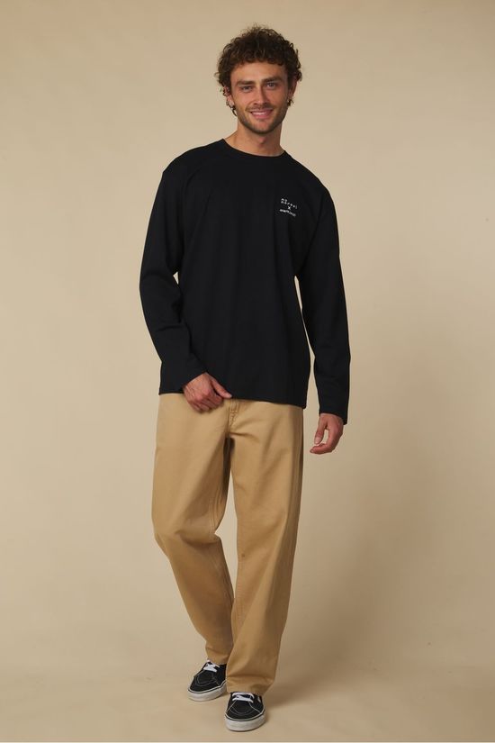 Anerkjendt T-Shirt Akvillads Normal Ls Tee Caviar