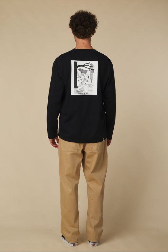 Anerkjendt T-Shirt Akvillads Normal Ls Tee Caviar