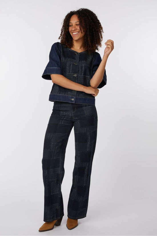Object Hemd Wara Dark Blue Denim