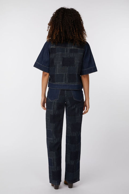 Object Hemd Wara Dark Blue Denim